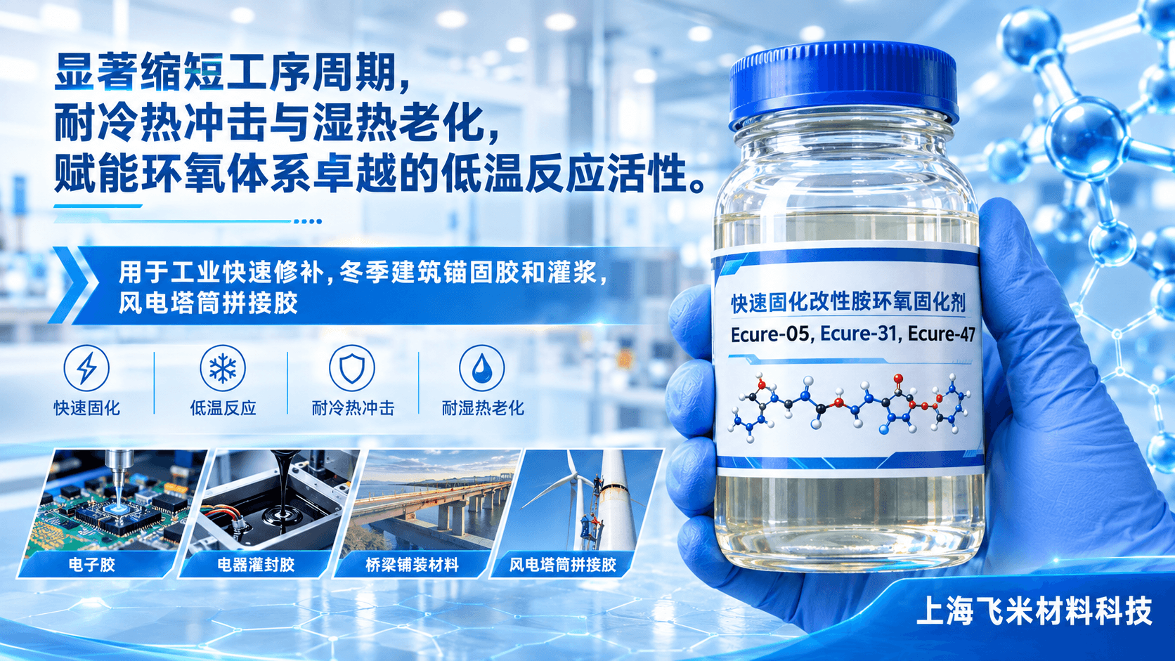 快速固化改性胺环氧固化剂Ecure-05/28/47-上海飞米材料